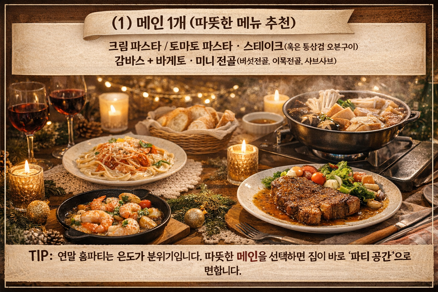 추억을 심는 홈파티
