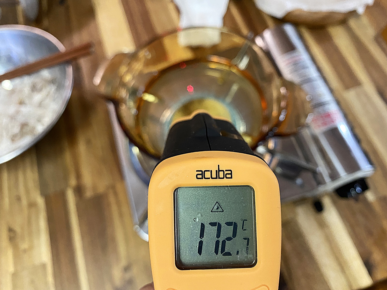 튀김 기름 적외선 온도계 172도