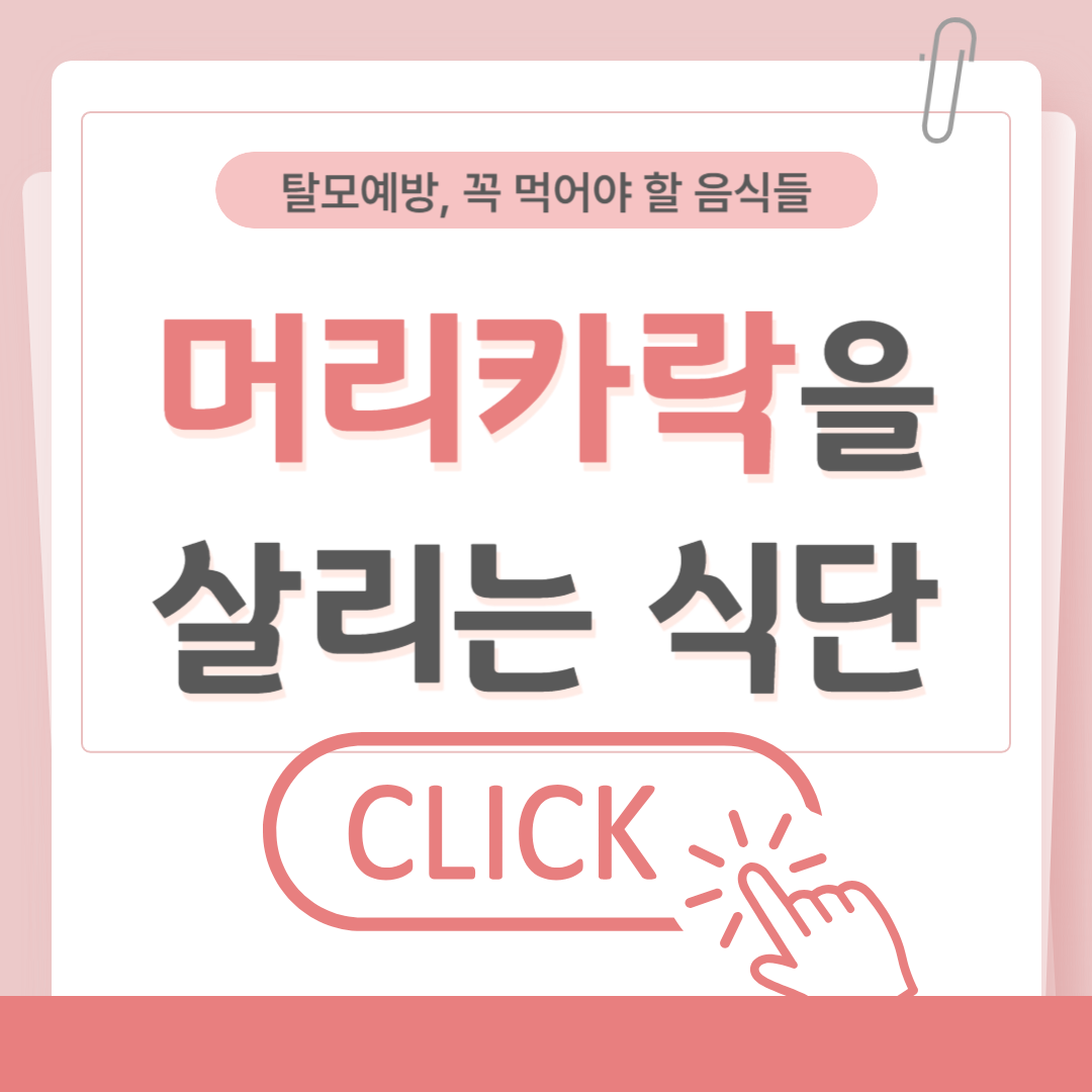 머리카락을 살리는 식단: 탈모 예방을 위한 꼭 먹어야 할 음식들