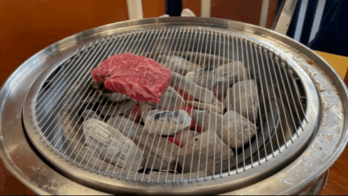 수원 영통 맛집 영포화로 - 화로위에 등심 굽는 영상