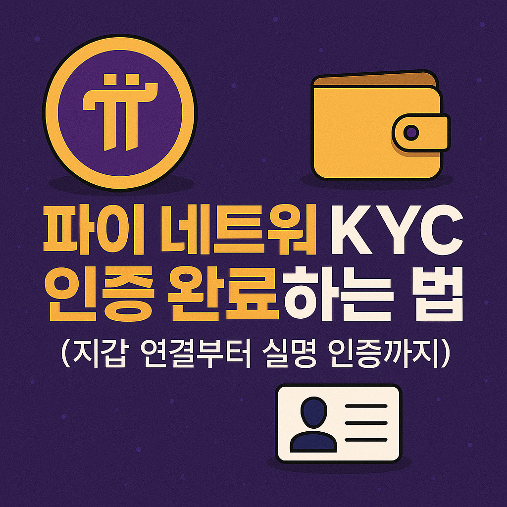 파이 네트워크 KYC 인증 완료하는 법 (지갑 연결부터 실명 인증까지)