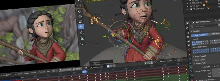 DLSS 적용 전후로 Cycles 미리보기 성능을 보여주는 이미지