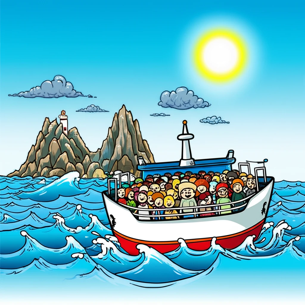 독도 입도 성공 방법과 울릉도 출발 ..