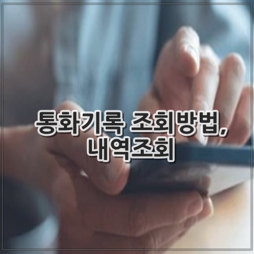 통화기록 조회방법, 내역조회