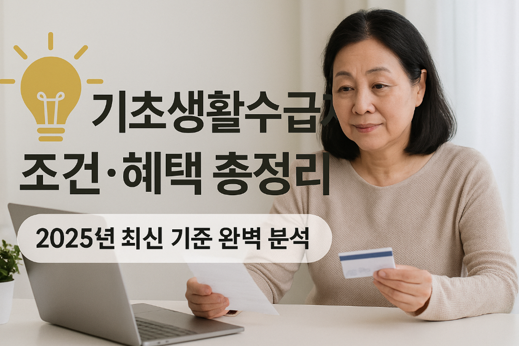 기초생활수급자 조건&middot;혜택 총정리
