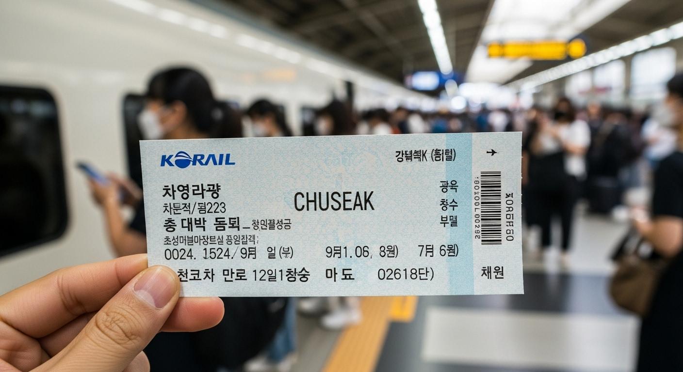 코레일 추석 예매