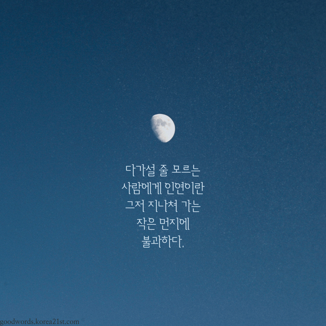 인연에 관한 좋은 글귀 명언 문구 이미지