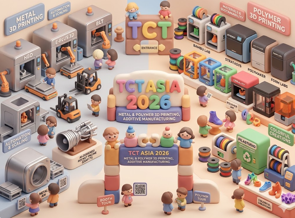 [3월 중국] TCT ASIA 2026 부스 관람기 &ndash; 메탈 &amp; 폴리머 3D프린팅&middot;적층제조 기술