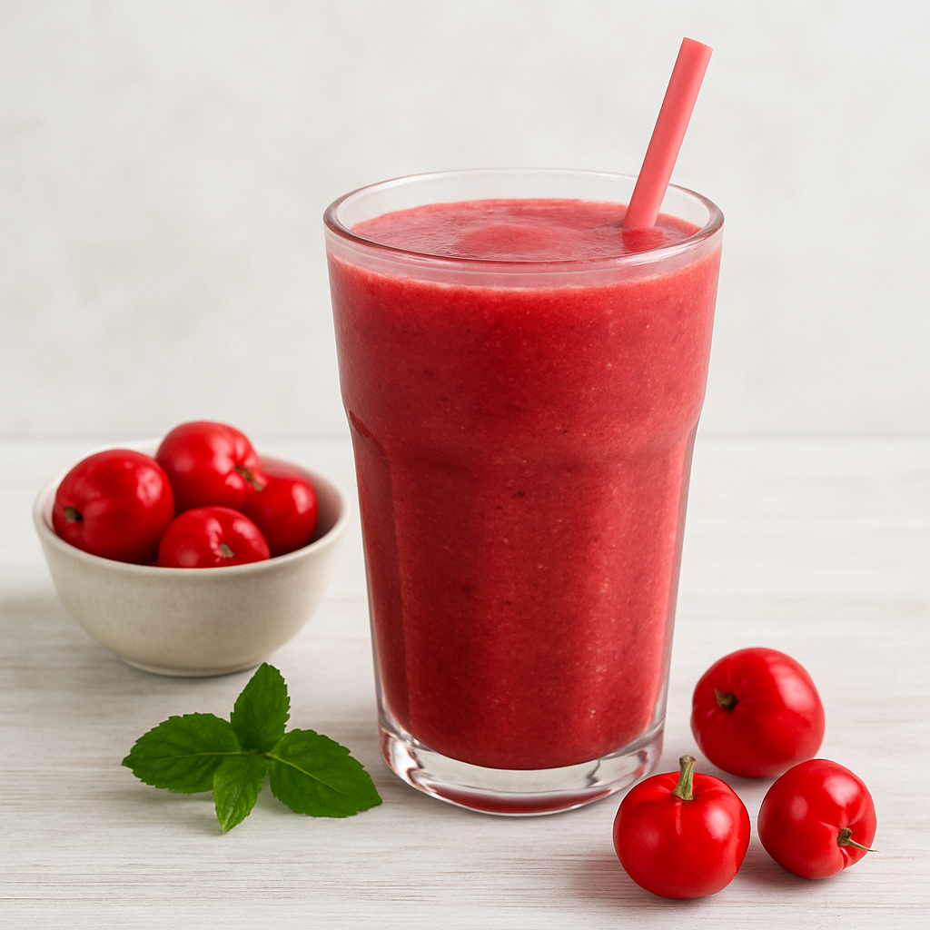 아세로라 스무디와 생과일