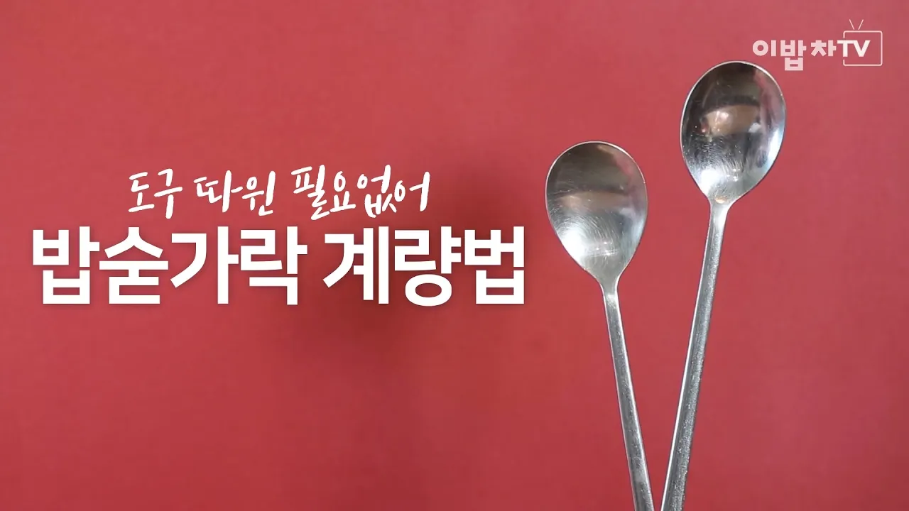 숟가락 계량법 30ml 몇스푼 꿀팁_1