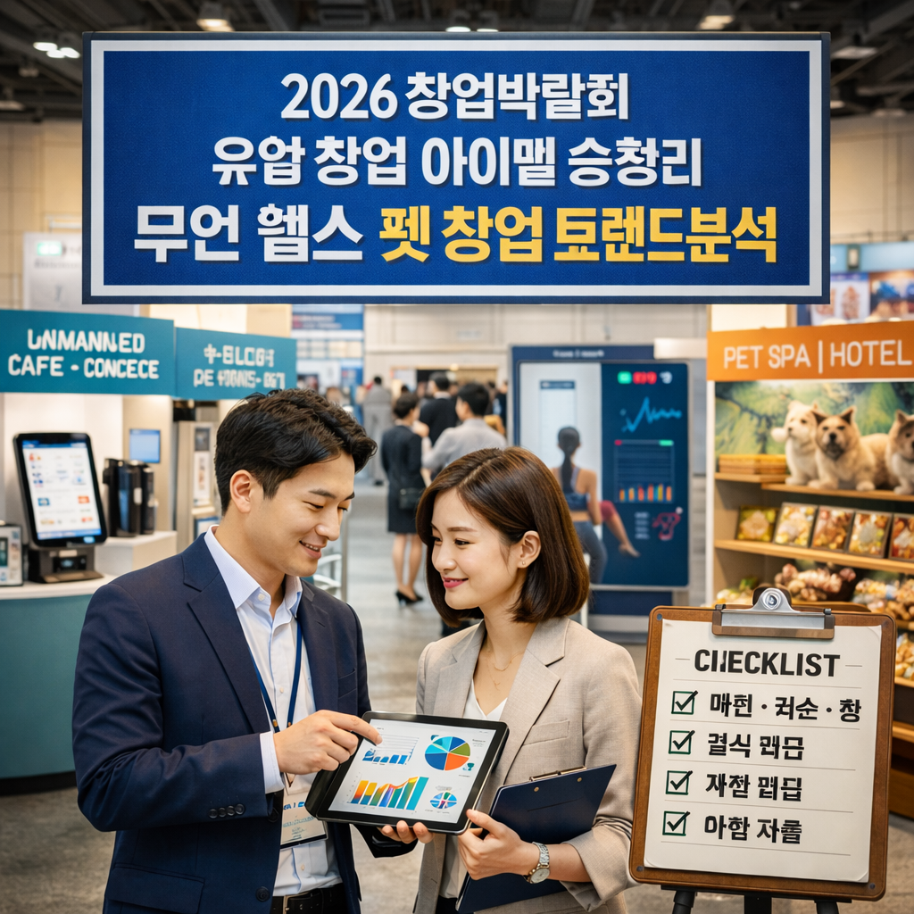 2026 창업박람회 유망 창업 아이템 총정리 무인 헬스 펫 창업 트렌드 분석