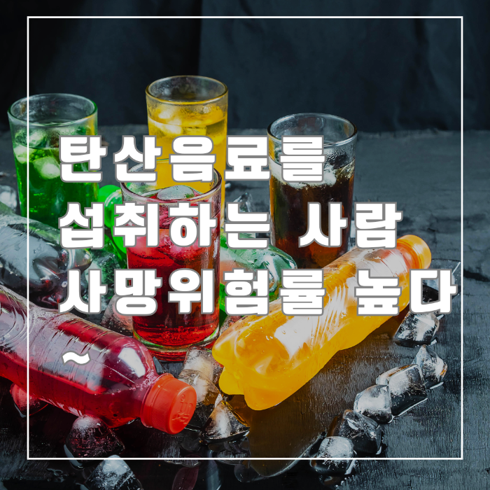 탄산음료 사망위험률 높다