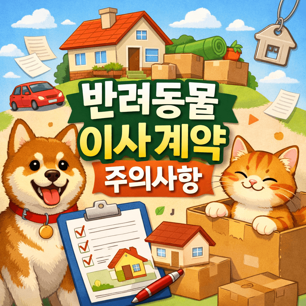 반려동물 이사계약 주의사항