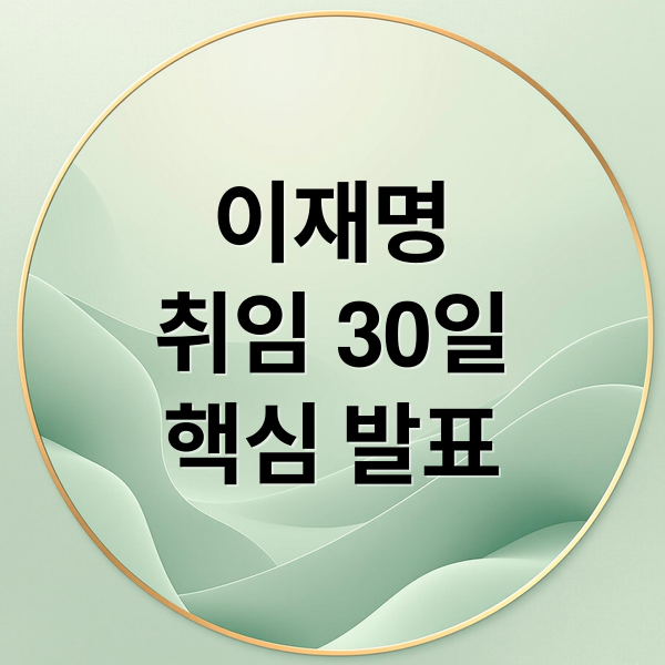 이대통령 취임30일 기자회견