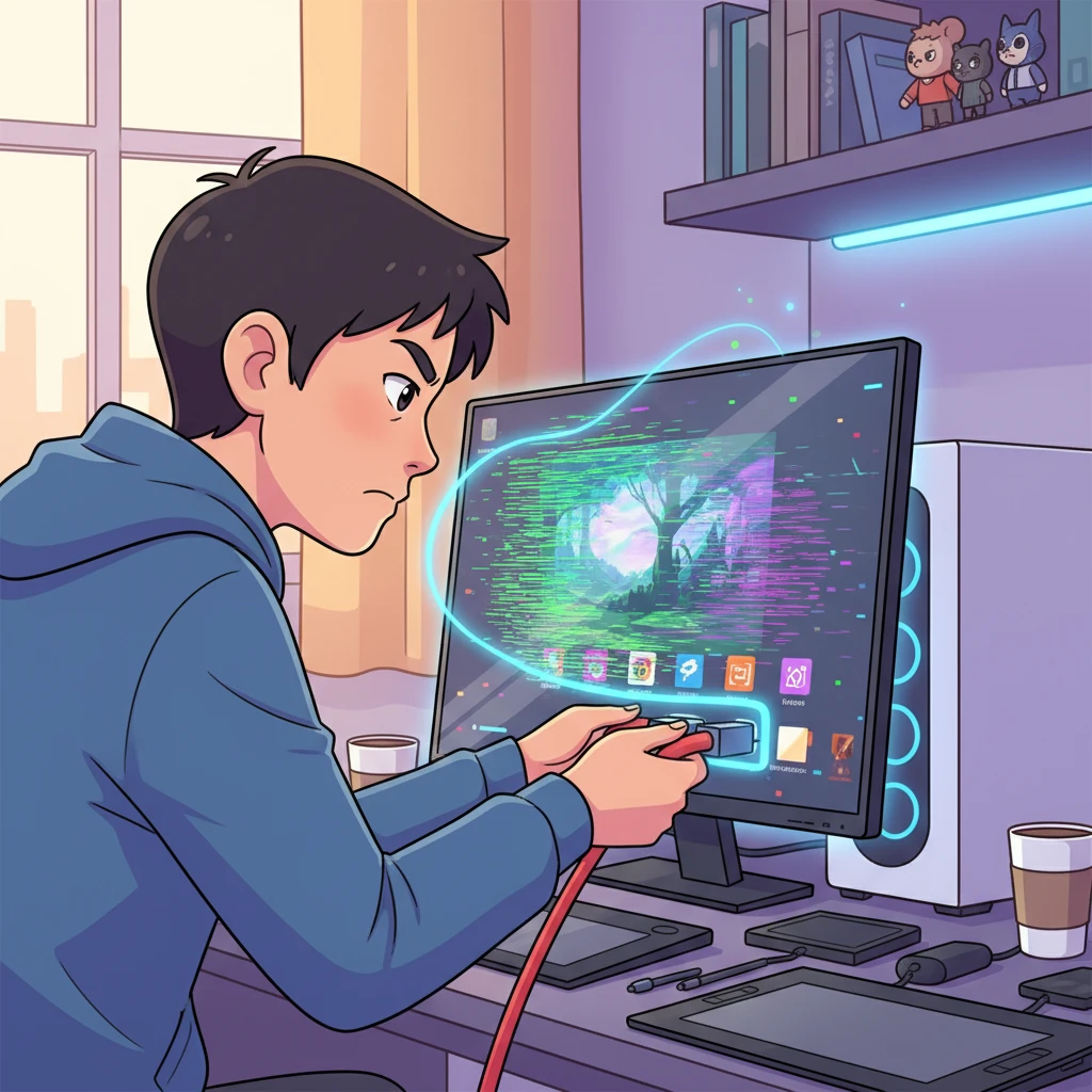 고급 디스플레이 설정 활용 해상도 강..