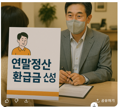 연발정산 화급 받는법 사진
