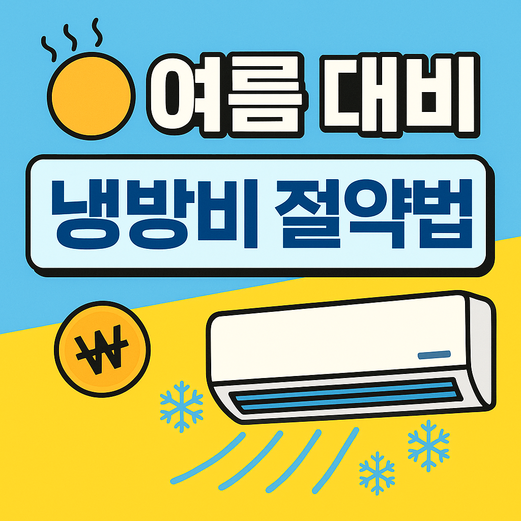 여름 대비 냉방비 절약법