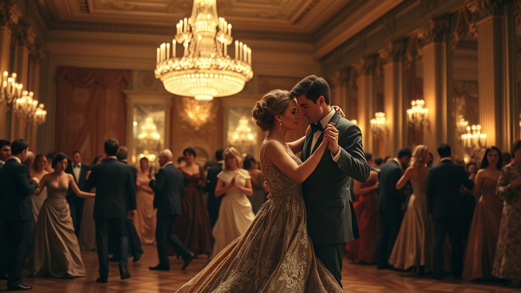 AI생성: 쇼스타코비치 왈츠2번 "무도회에서 왈츠" -이별을 예감하는 둣한 느낌-