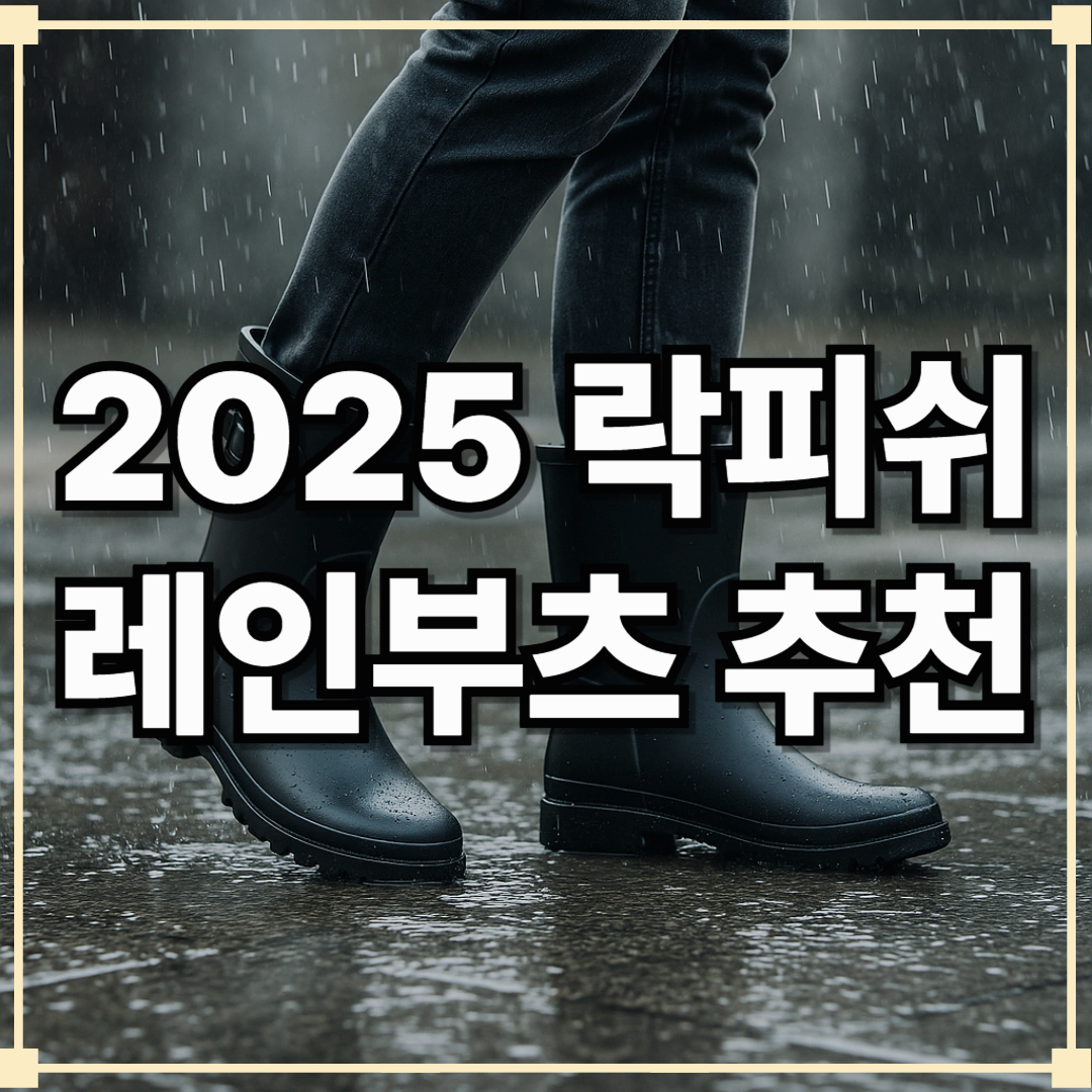 2025 락피쉬 레인부츠 추천｜여성&middot;남성 인기 제품 비교 및 구매 꿀팁