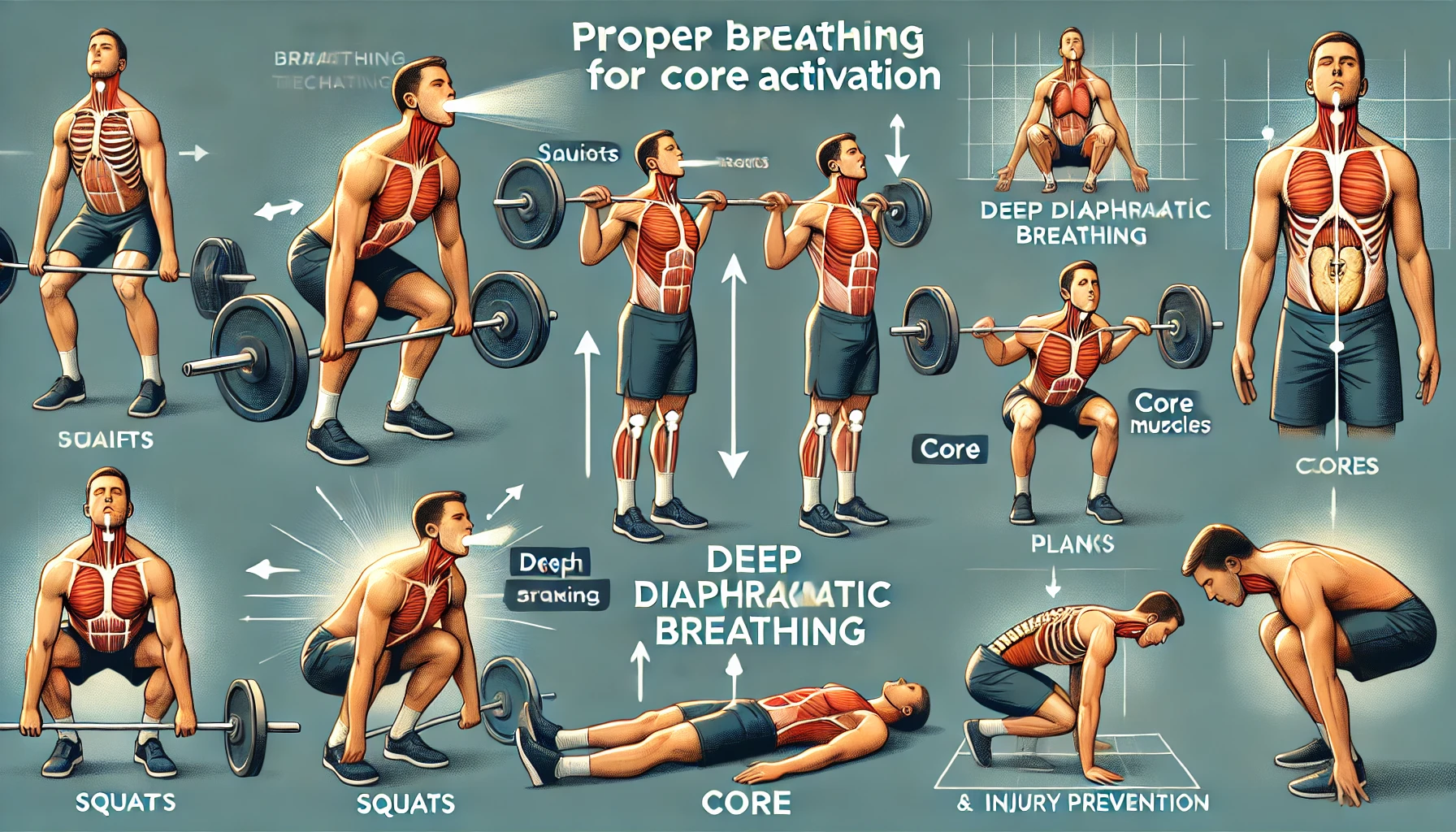 호흡이 운동 중 코어 활성화에 미치는 영향