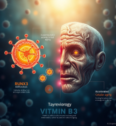 비타민 B3 결핍 시 RUNX3 기능 저하