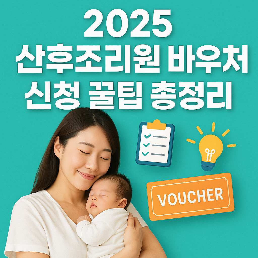 2025 산후조리원 바우처 신청 꿀팁 총정리! 지원 자격, 신청 방법, 준비서류부터 환급받는 노하우까지 한눈에 확인하세요. 예비맘과 산모를 위한 필수 가이드.