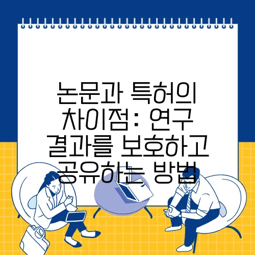 논문과 특허의 차이점: 연구 결과를 보호하고 공유하는 방법