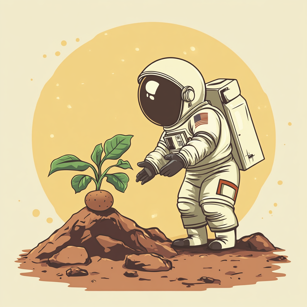 미래 우주인이 먹을 첫 음식은 감자?