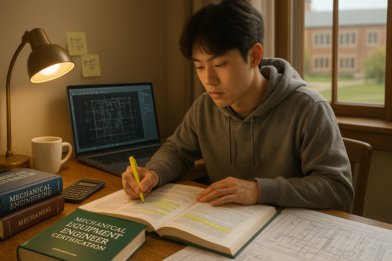 기계설비 준비하는 대학생 관련 사진