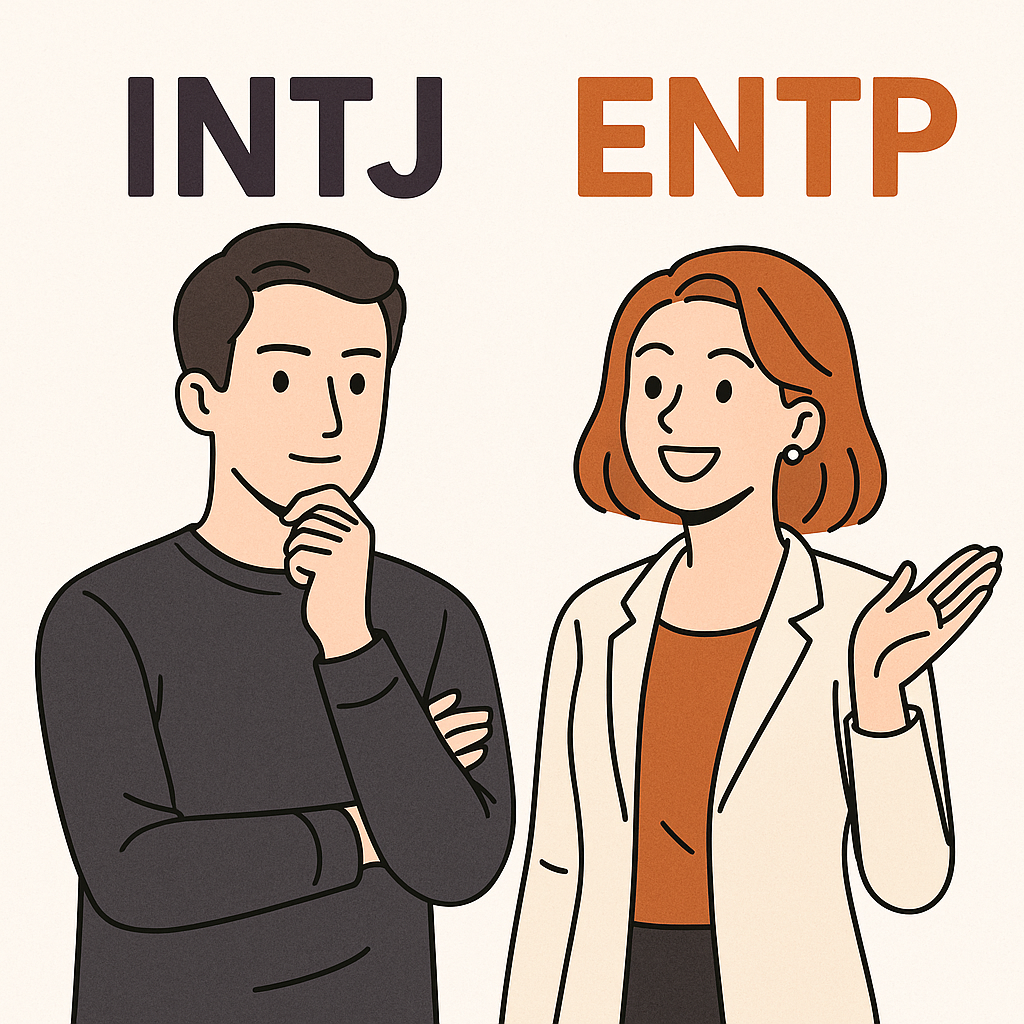 남자 INTJ vs 여자 ENTP, 왜 끌리고 왜 멀어질까? 관계 심리 완전 분석