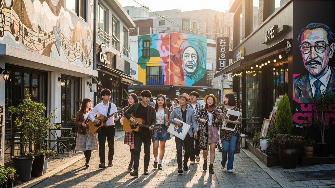 예술적 활기가 넘치는 한예종 캠퍼스 주변