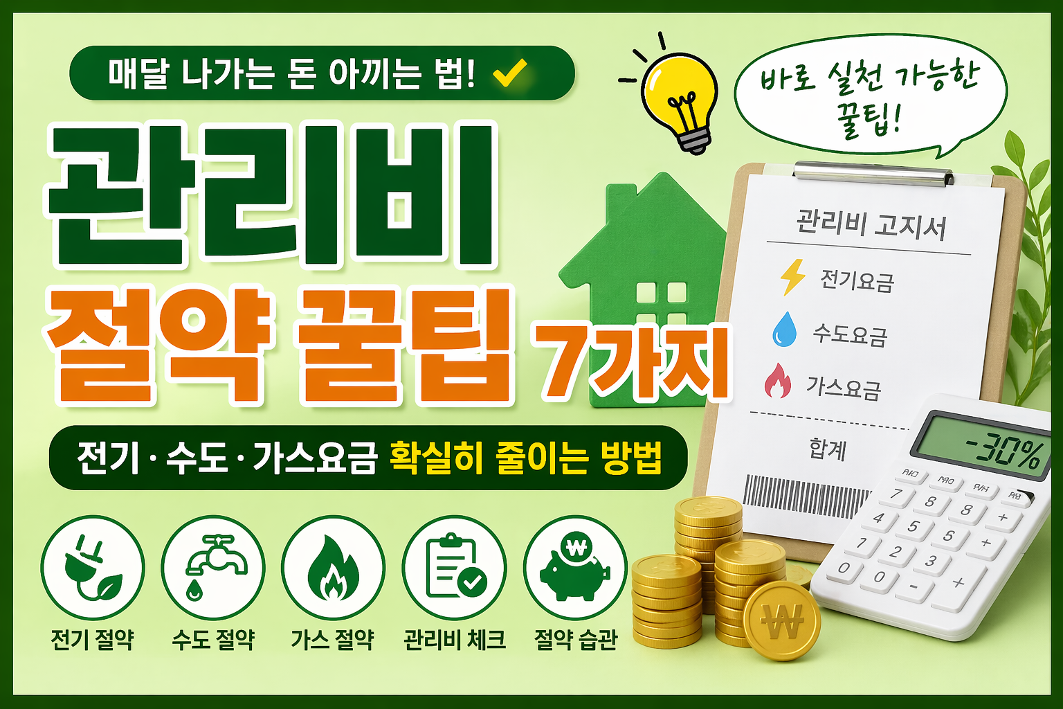 관리비 절약 꿀팁