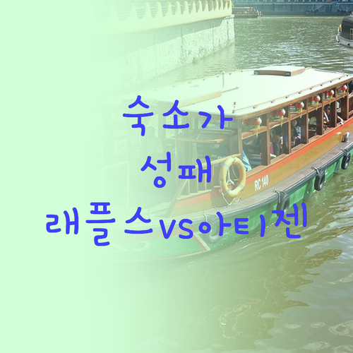 싱가포르 여행의 성패는 숙소 선택, ..