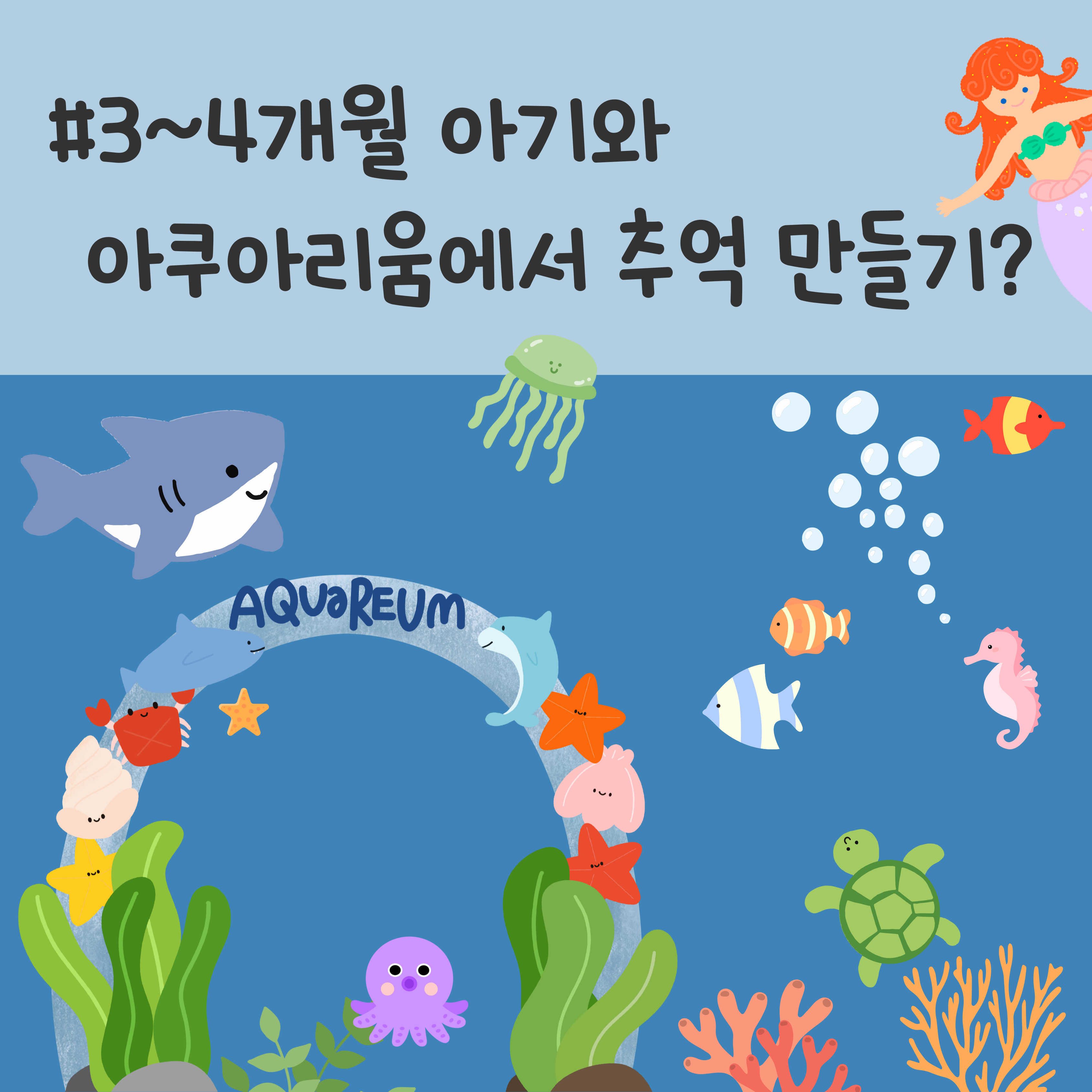 3개월 아기 아쿠아리움 4개월 아기 아쿠아리움 첫 나들이 추억