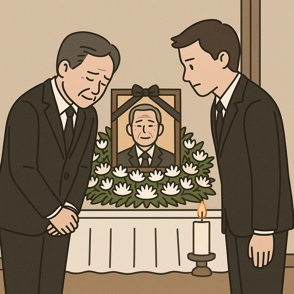 상주가 조문객 맞이 예절
