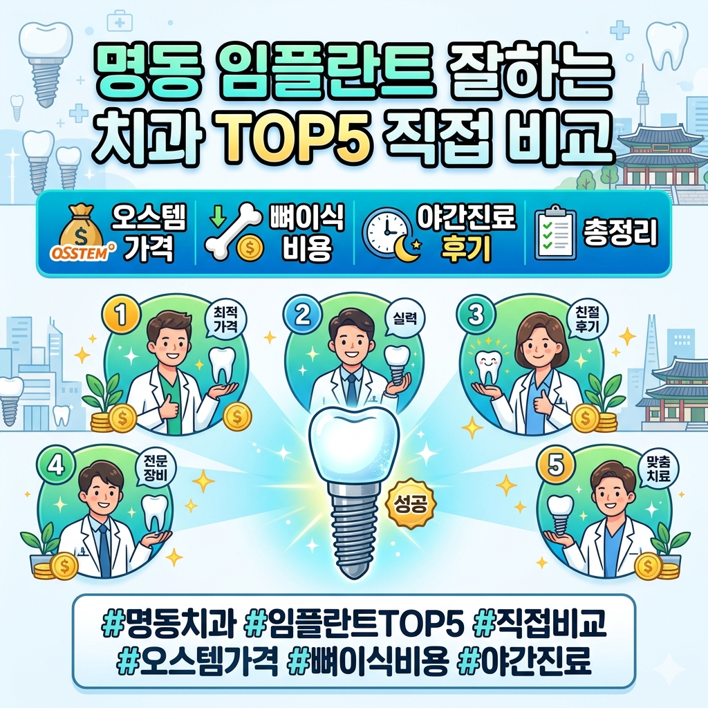 명동 임플란트 잘하는 치과