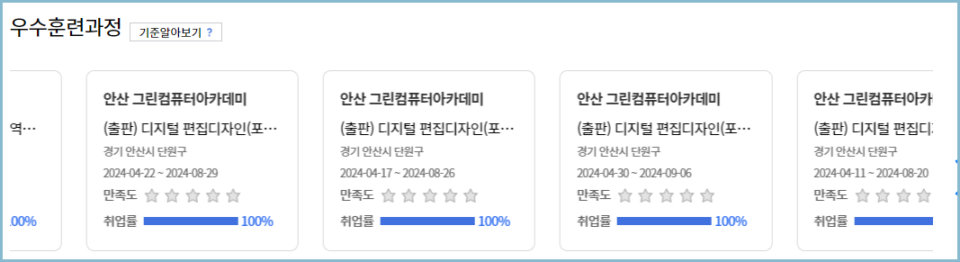 내일배움카드-학원종류