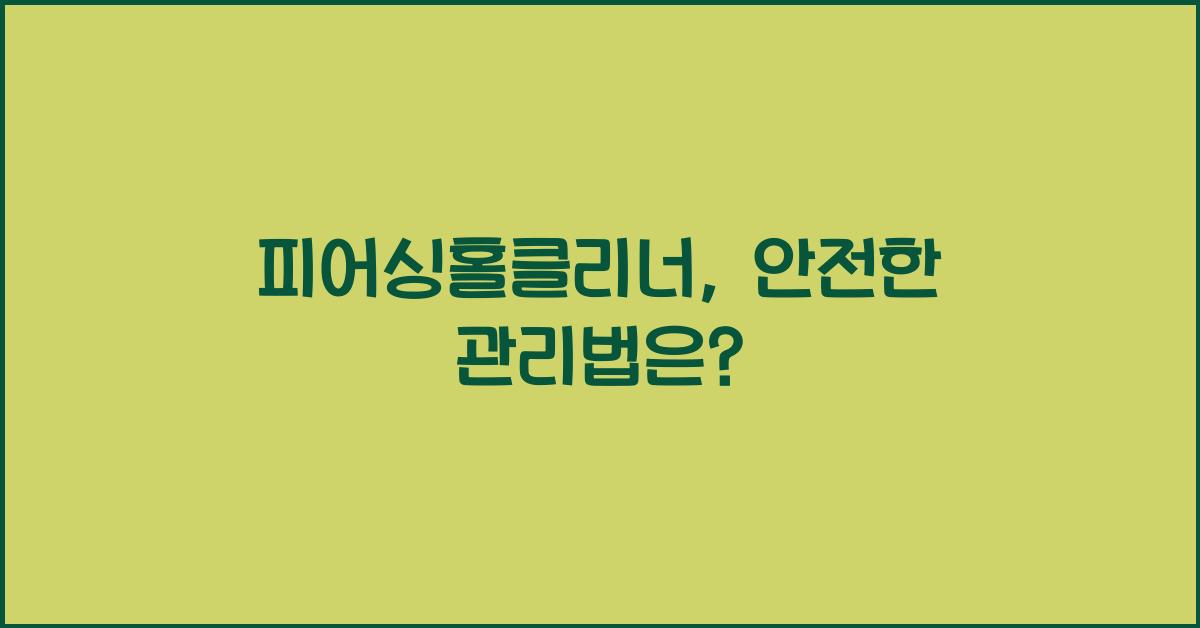 피어싱홀클리너
