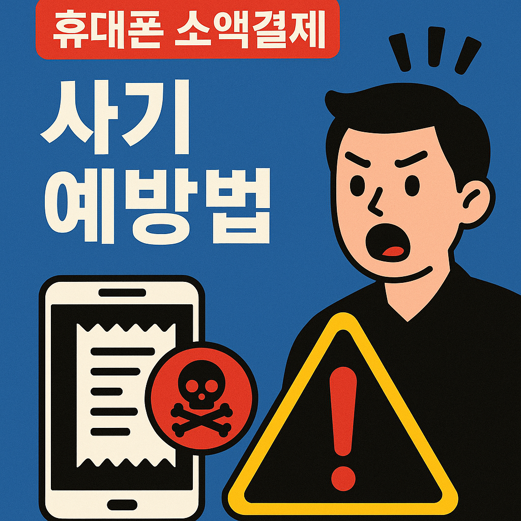 휴대폰 소액결제 사기, 당신도 피해자일 수 있습니다