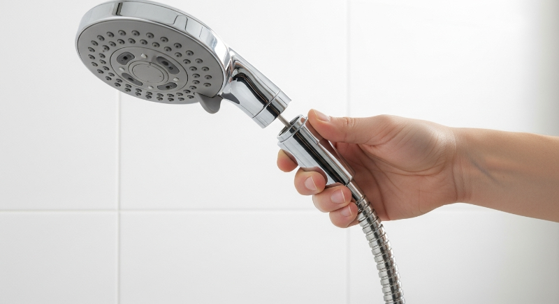 샤워기 헤드 분리