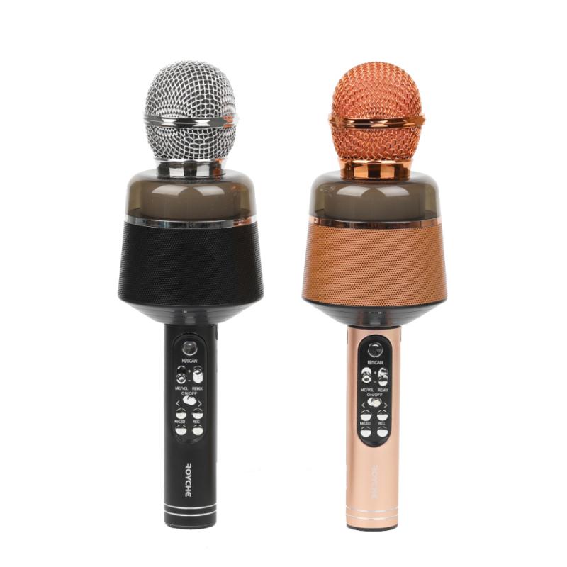 블루투스 마이크 휴대용 LED 듀엣 노래방 가정용 미러볼