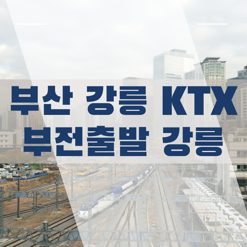 부산 강릉 KTX