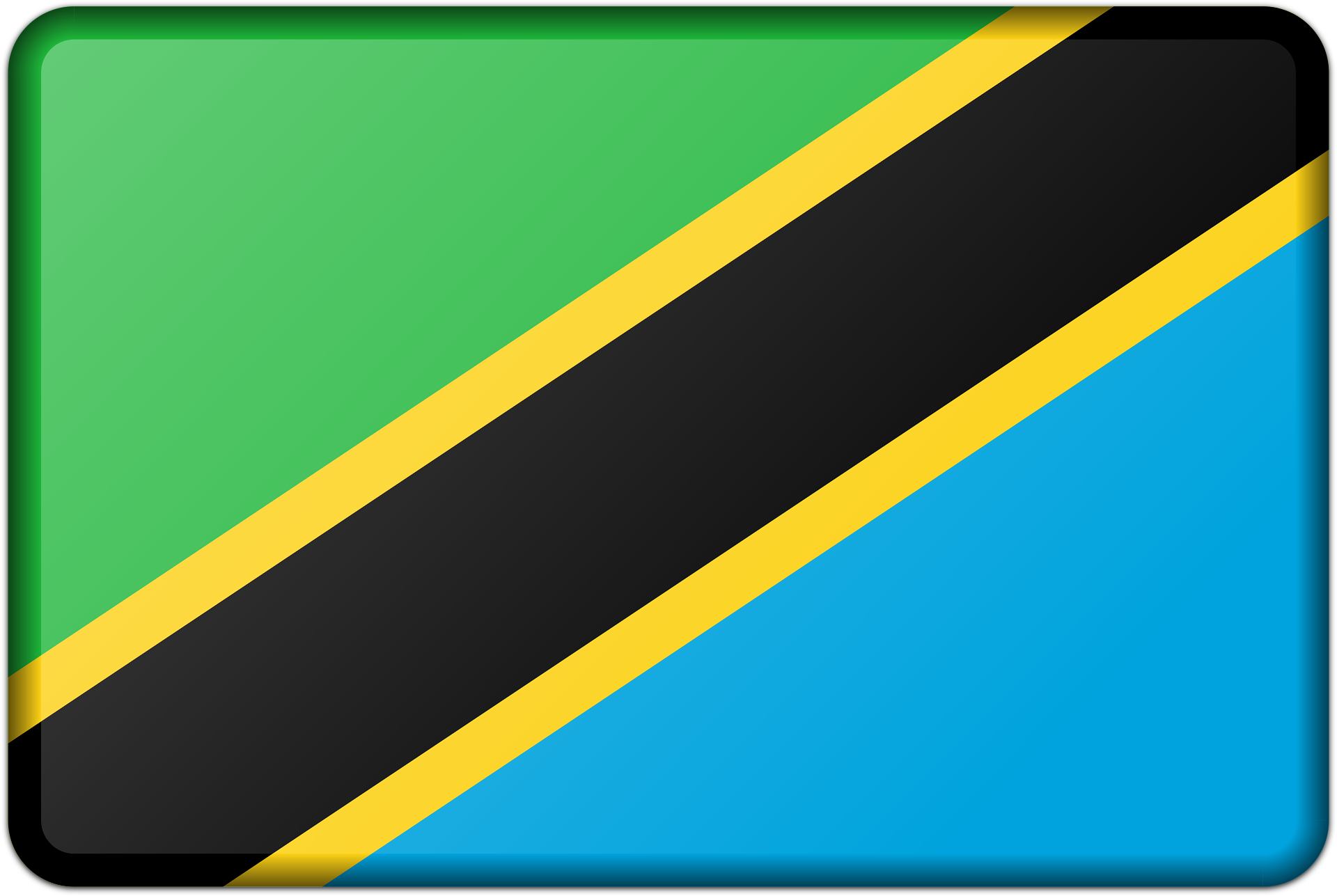 탄자니아 국기 사진