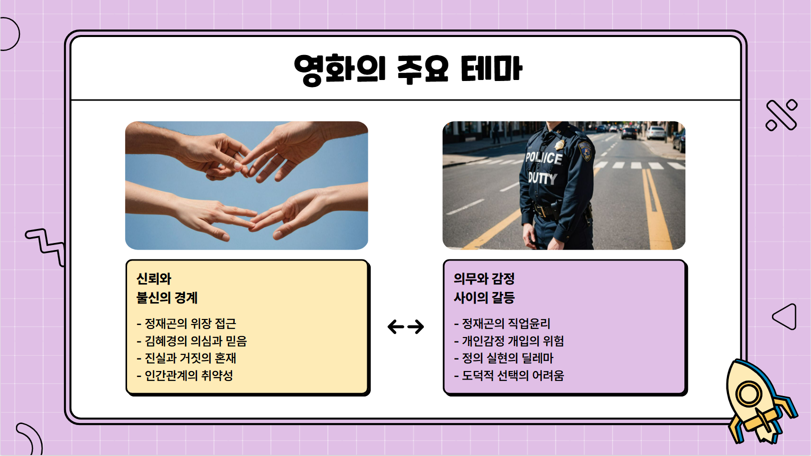 영화의 주요 테마 관련 사진