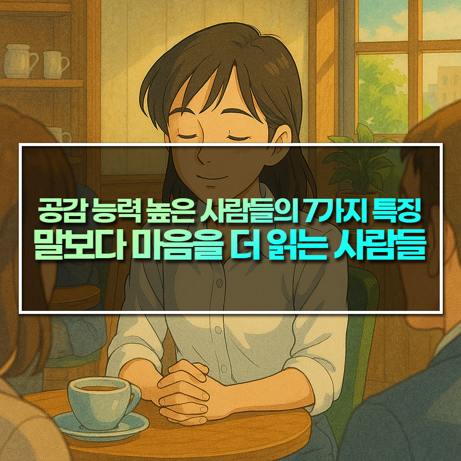 공감 능력 높은 사람들의 7가지 특징 – 말보다 마음을 더 읽는 사람들