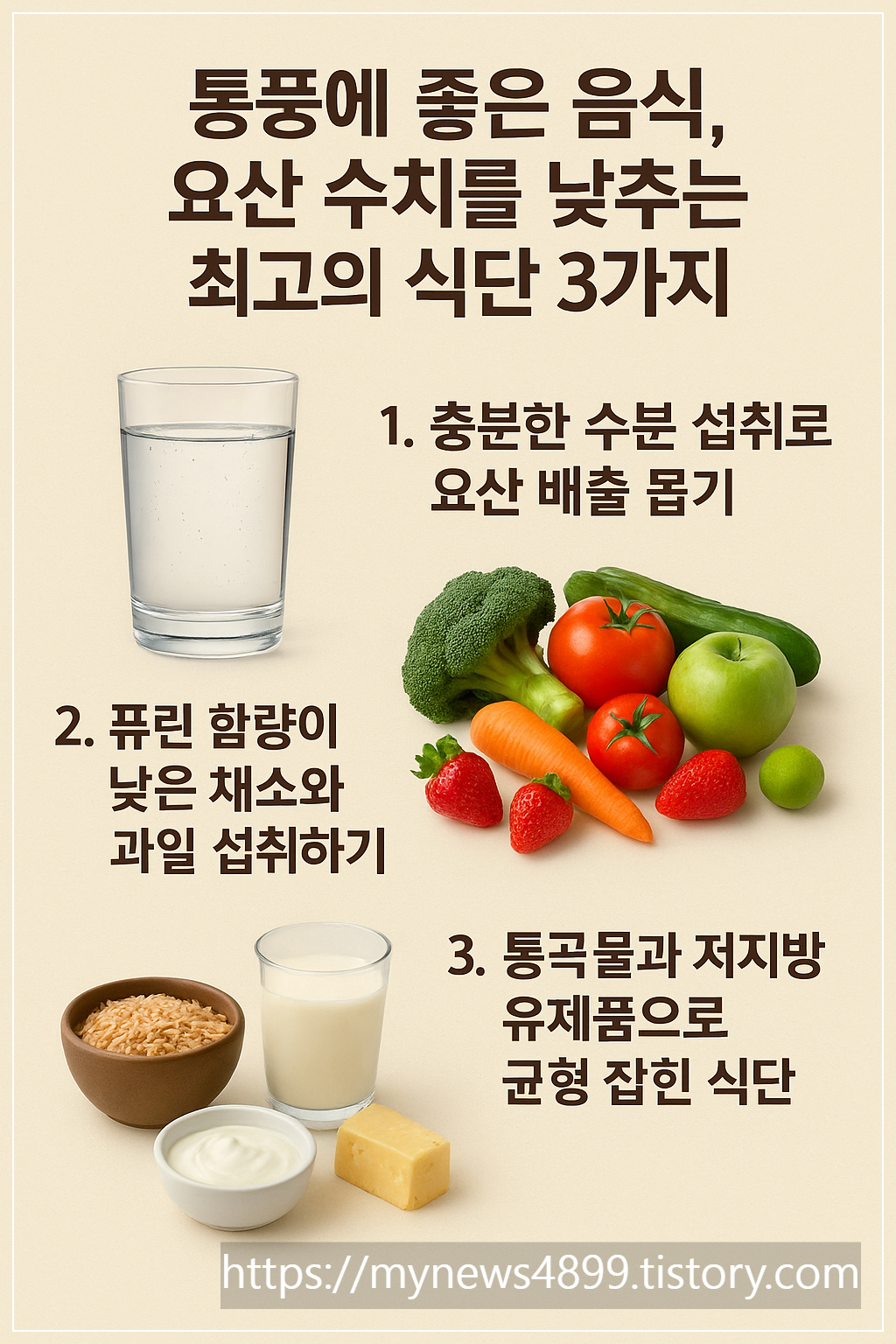 통풍에좋은음식,요산수치를낯추는최고의식단3가지