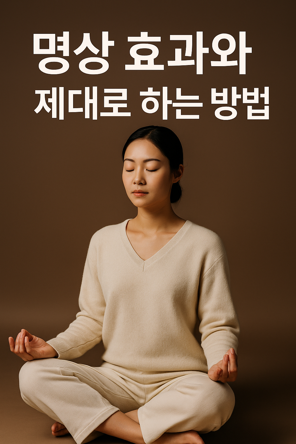 명상하는 사진