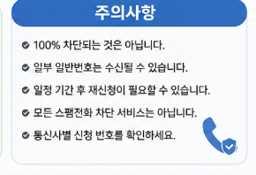 여론조사 전화 차단 방법 주의사항