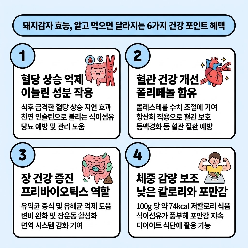 돼지감자 효능, 알고 먹으면 달라지는 6가지 건강 포인트