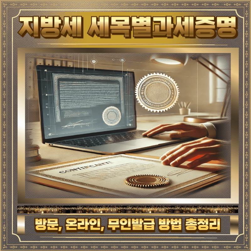 지방세 세목별과세증명서